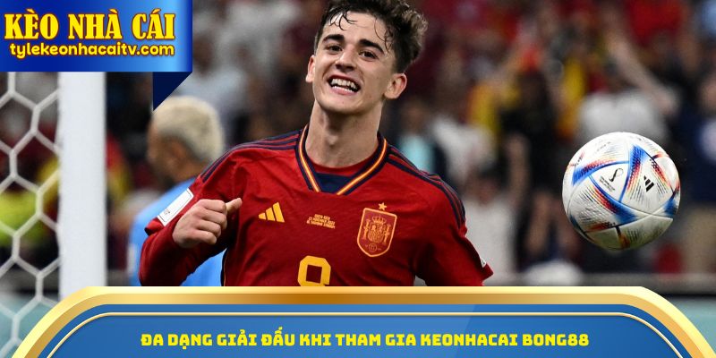 Đa dạng giải đấu khi tham gia Keonhacai Bong88