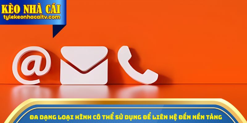 Đa dạng loại hình có thể sử dụng để liên hệ đến nền tảng